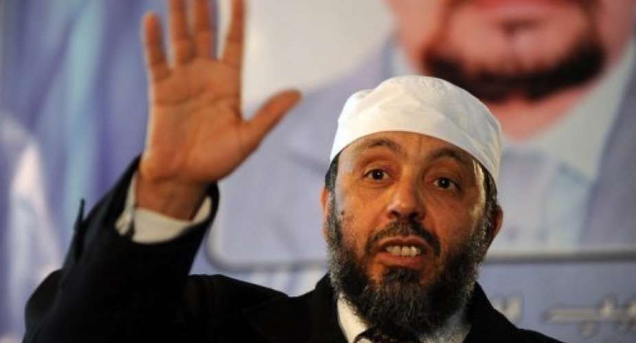 Front for Justice and Development (FJD) leader and radical Islamist, Abdallah Djaballah.  By Farouk Batiche (AFP/File)