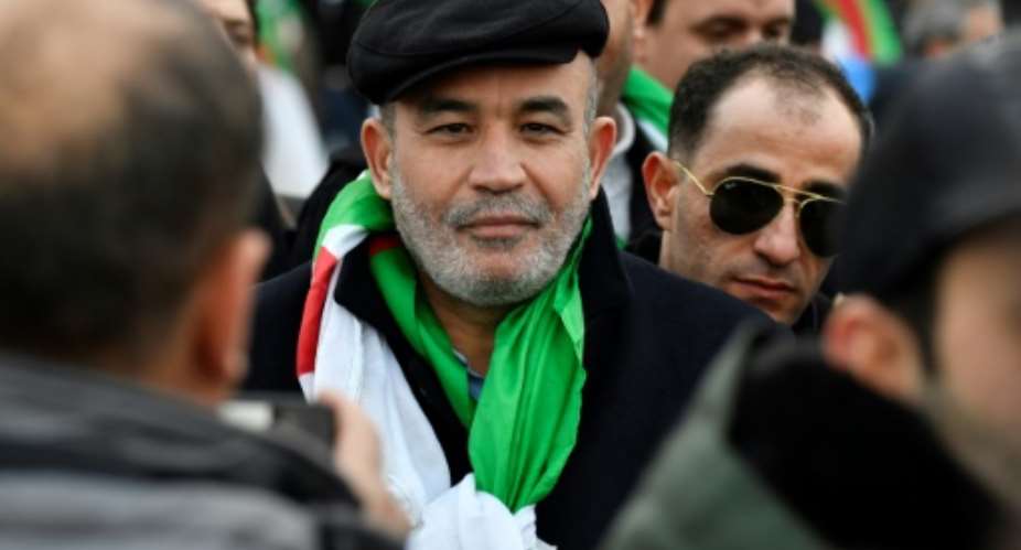 Algerian opposition figure Mohamed Larbi Zeitout pictured in January 2020 in Berlin.  By John MACDOUGALL AFPFile