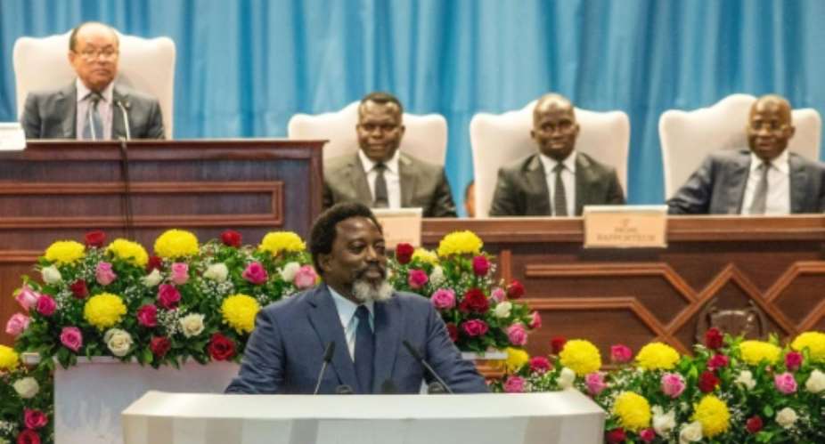 All eyes were on President of the Democratic Republic of Congo, Joseph Kabila at podium ahead of an announcement on whether he will run in end-year elections.  By Junior D. KANNAH AFP