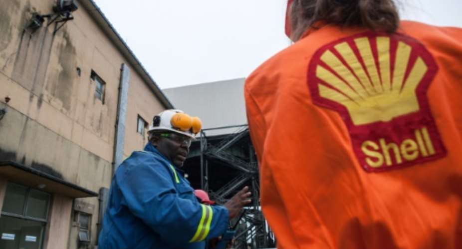 Although Shell was forced to quit oil production in the area in 1993, the company still runs a network of pipelines criss-crossing the area.  By FLORIAN PLAUCHEUR AFPFile