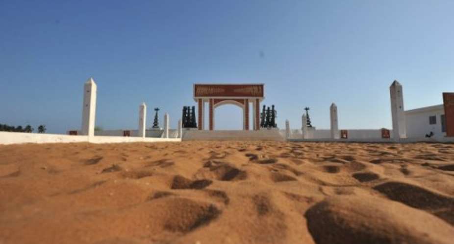 A view of the door of no return in Ouidah.  By Issouf Sanogo (AFP/File)