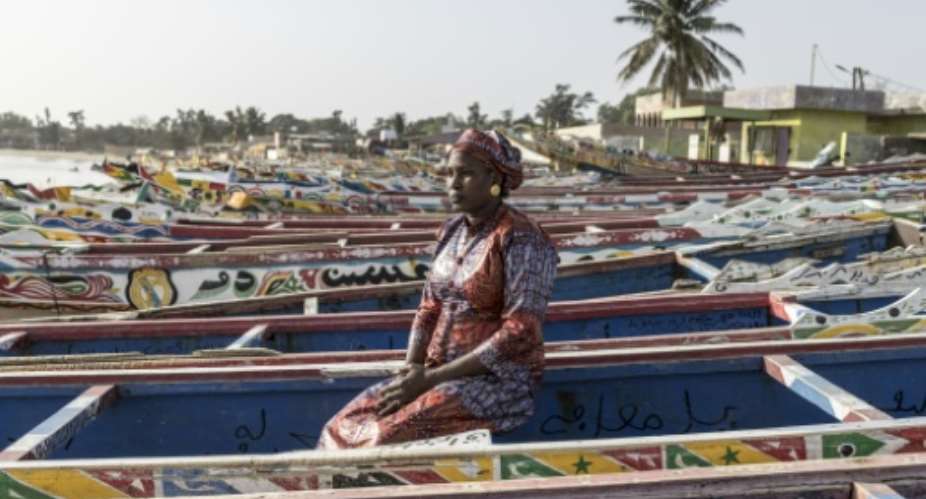 Aminata Boye, seen here in Mbour, Senegal, founded the COVES nonprofit in 2020.  By PATRICK MEINHARDT (AFP/File)