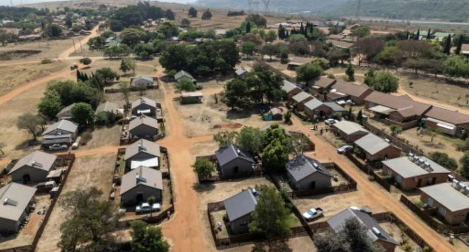 An aerial view of Kleinfontein, a gated Afrikaner community.  By Wikus de Wet (AFP)