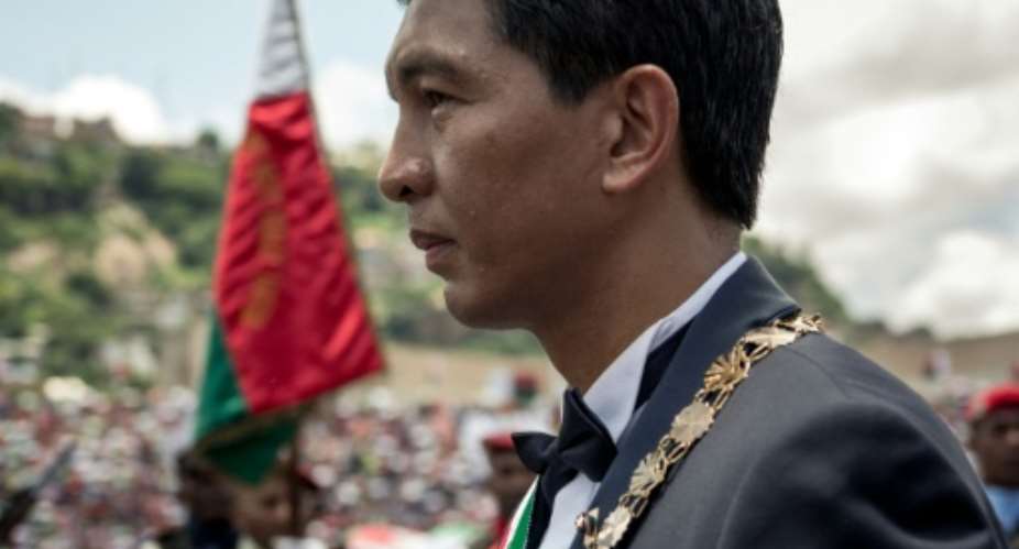 Andry Rajoelina became the youngest leader in Africa when he took power in 2009.  By RIJASOLO (AFP)