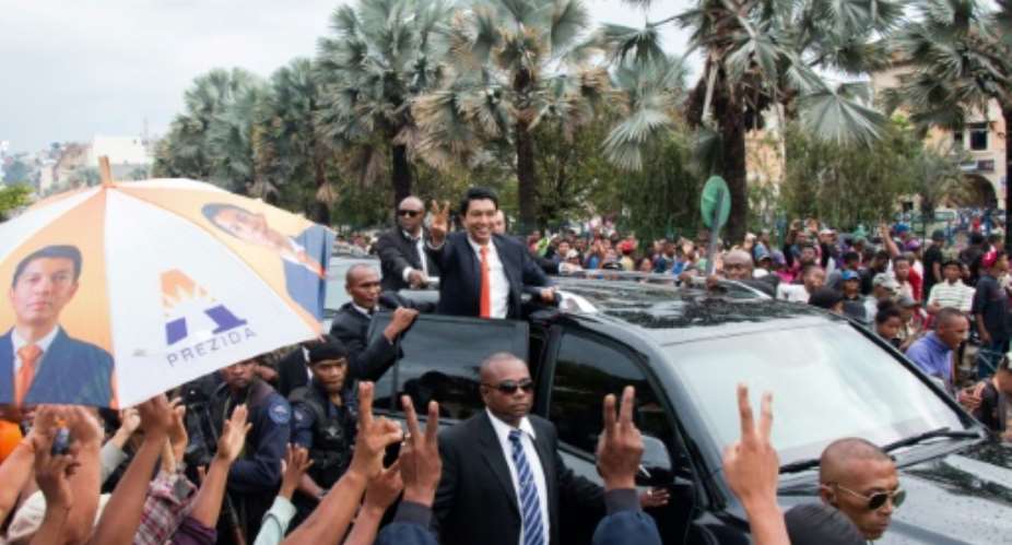 Andry Rajoelina won a presidential election in Madagascar in December.  By Mamyrael AFPFile