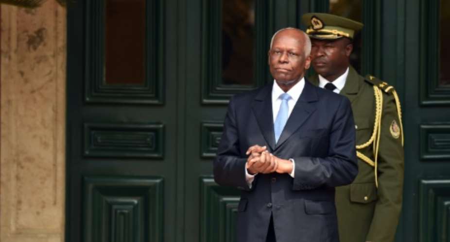 Angola President Jose Eduardo Dos Santos, shown in 2015, appointed his daughter, Isabel dos Santos, as head of the national oil company in June.  By Alain Jocard AFPFile