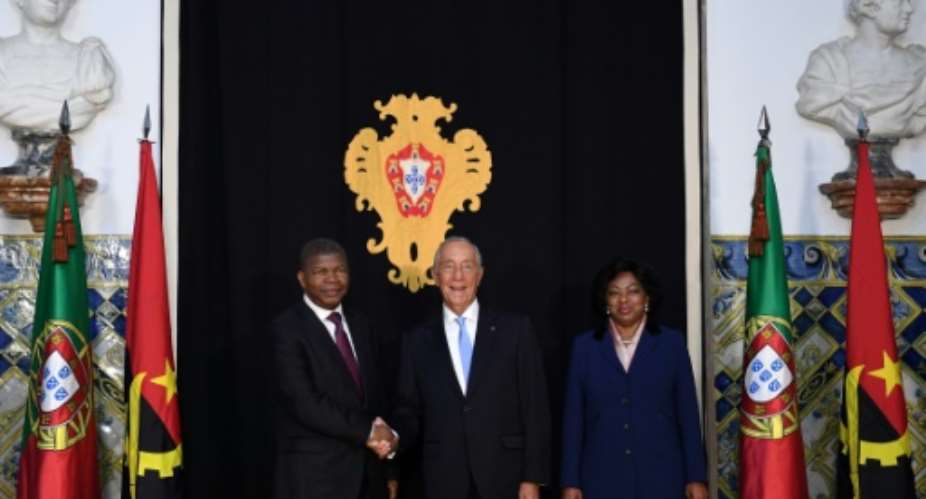 Angolan President Joao Lourenco paid a landmark visit to Lisbon in November meeting Portuguese president Marcelo Rebelo de Sousa C.  By FRANCISCO LEONG AFPFile
