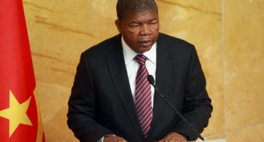 Angola's newly elected president Joao Lourenco delivers his first speech at the Angola Nation Assembly in Luanda on October 16, 2017.  By AMPE ROGERIO AFP