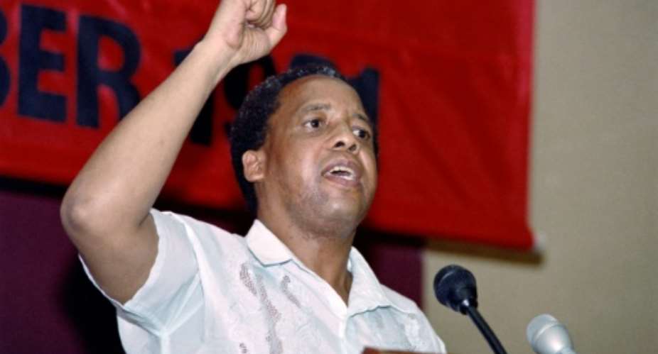 Anti-apartheid hero Chris Hani was gunned down outside his home in 1993.  By WALTER DHLADHLA AFPFile