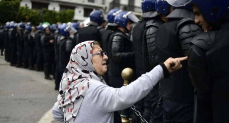 Anti-regime rallies have been held in Algeria over the past seven weeks.  By RYAD KRAMDI AFP