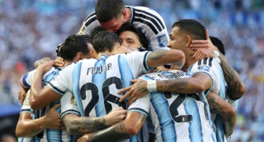 Argentina are aiming to defend their World Cup crown against Spain.  By PATRICIA DE MELO MOREIRA (AFP/File)