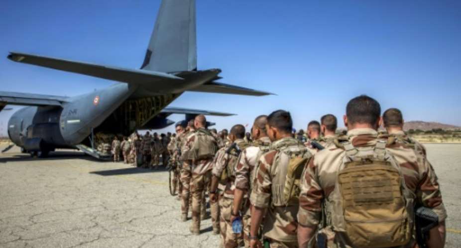 Around 100 troops left the Abeche base on Saturday.  By Joris Bolomey (AFP)