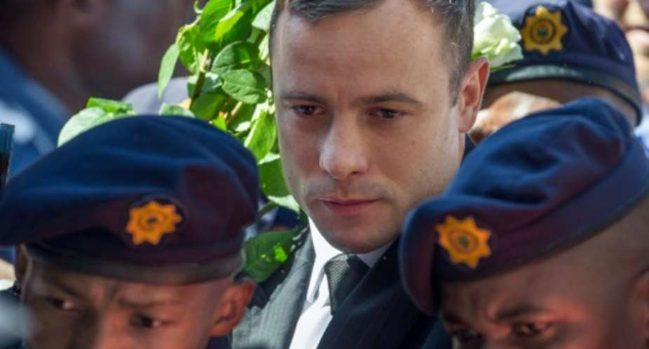 Oscar Pistorius was found guilty of murder on Thursday after South Africa's Supreme Court of Appeal threw out a manslaughter conviction for killing his girlfriend.  By Mujahid Safodien AFPFile