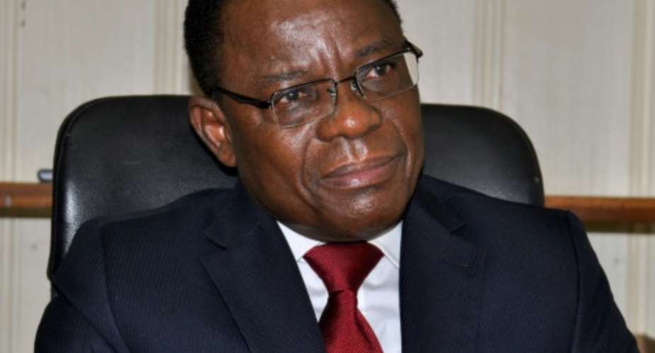 Arrested Cameroon opposition leader Maurice Kamto pictured August 2018 was warned that he was leading the Bamileke people to a similar fate of Jews murdered in the Second World War.  By Reinnier KAZE AFPFile