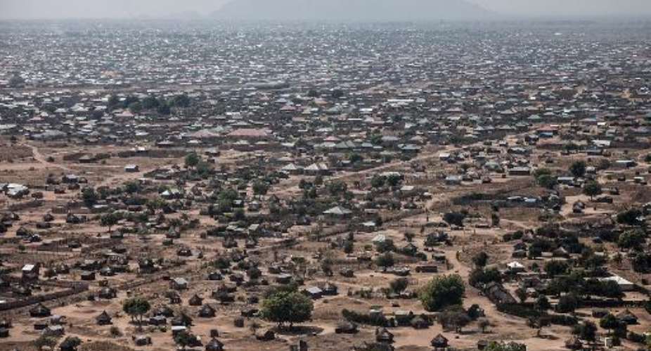 An aerial view of central Juba, South Sudan, January 10, 2014.  By Nichole Sobecki AFPFile