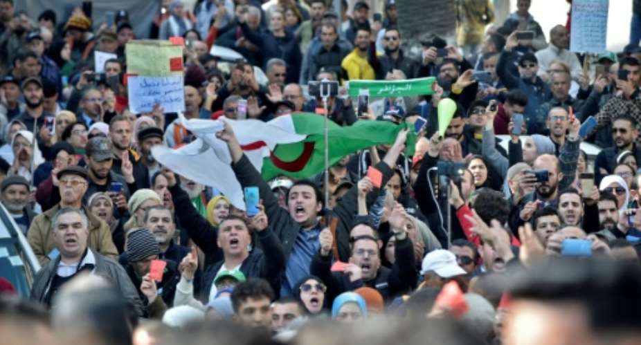 As the coronavirus has swept the world, the Algerian government banned demonstrations while Hirak protesters independently suspended rallies on public health grounds .  By RYAD KRAMDI AFPFile