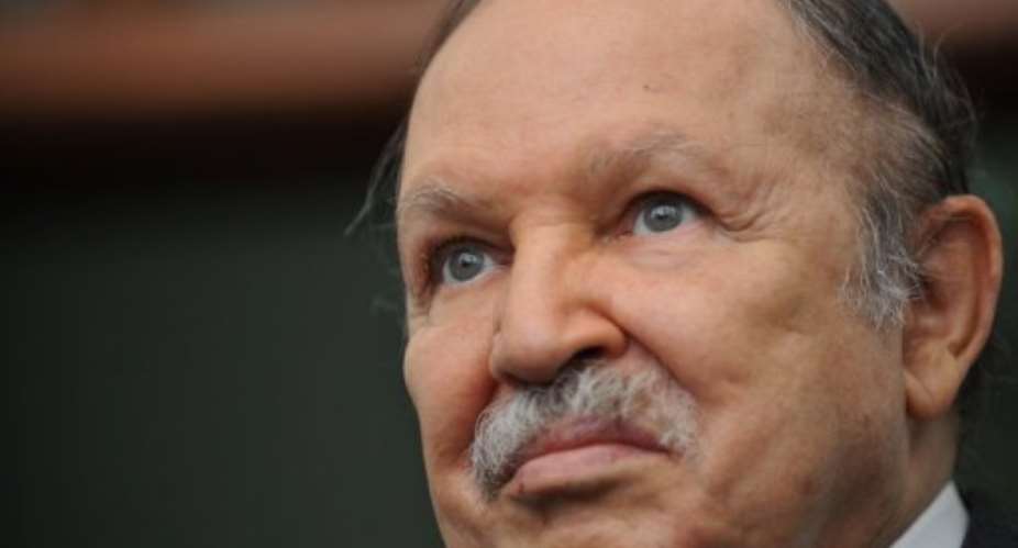 Algerian President Abdelaziz Bouteflika, during a press conference at the Presidential Palace on May 25, 2010 in Algiers.  By Fayez Nureldine (AFP/File)
