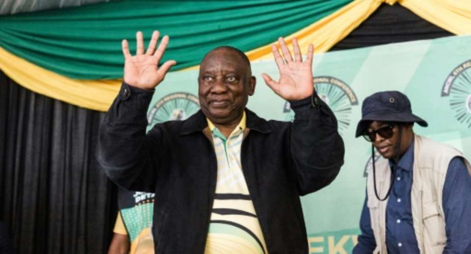 At 71, President Cyril Ramaphosa's future is on the line.  By RAJESH JANTILAL AFPFile