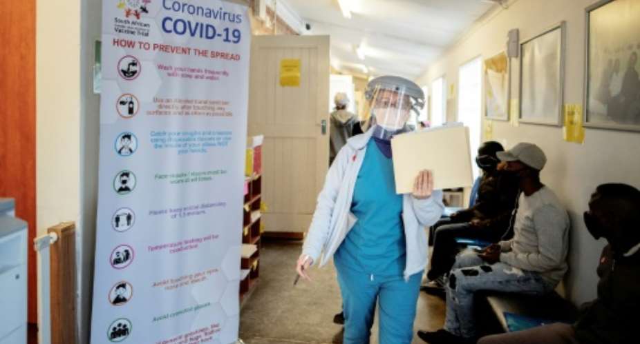 At least 240 South African health workers have died of coronavirus out of the more than 27,000 infected in the line of duty.  By Luca Sola AFPFile