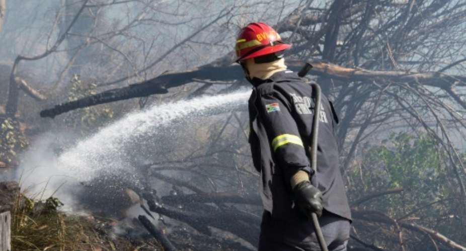 At least 600 hectares of land were charred.  By RODGER BOSCH AFP