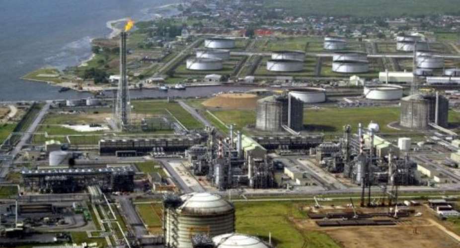 Oil and gas terminals in southern Nigeria's Niger Delta.  By Pius Utomi Ekpei AFPFile