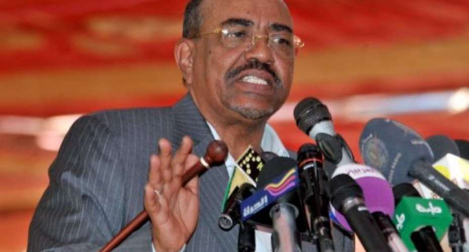 Sudanese President Omar al-Bashir.  By Ebrahim Hamid AFPFile