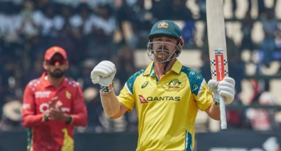 Australia opener Travis Head hit three sixes and 15 fours in his 112 against Zimbabwe in Harare.  By Jekesai NJIKIZANA (AFP)