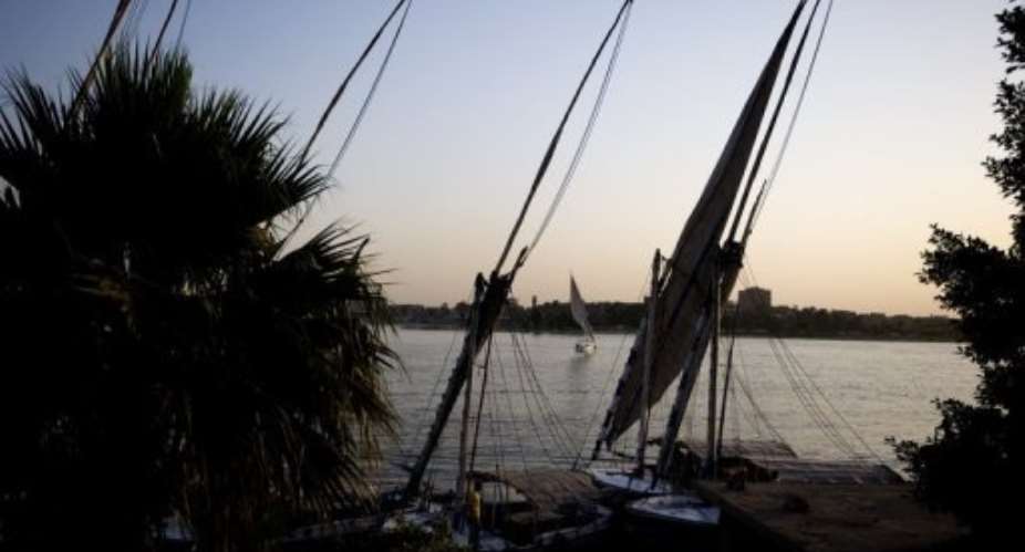 Boats moored on the Nile river in Cairo on May 11, 2012.  By Gianluigi Guercia AFPFile