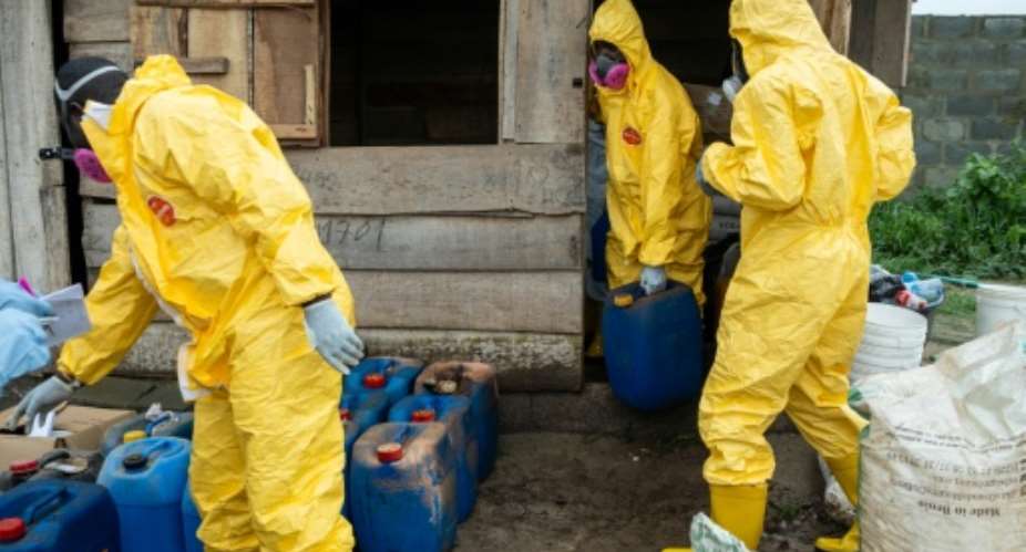 Authorities Wednesday dismantled the crude, make-shift meth lab in Nigeria.  By TOYIN ADEDOKUN (AFP)