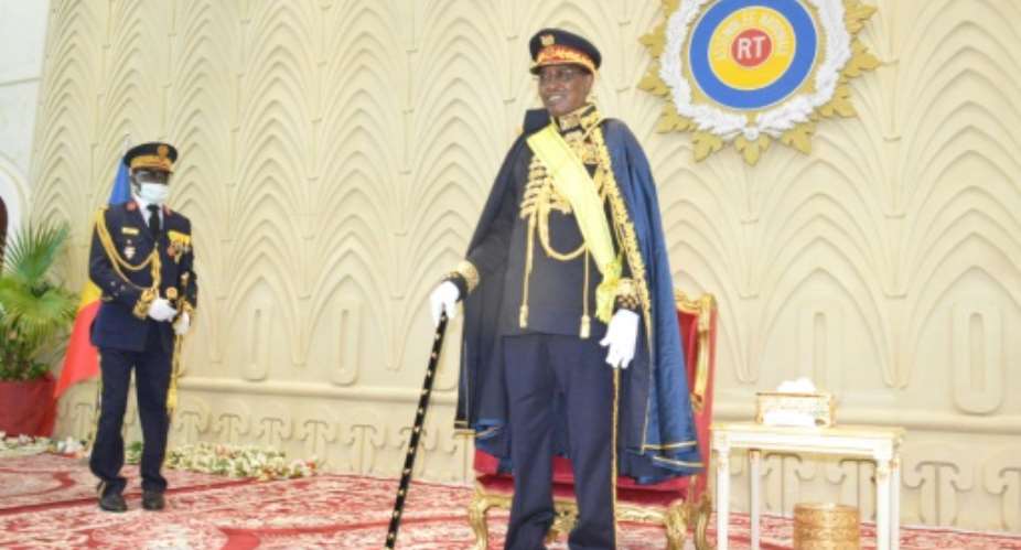 Award: President Idriss Deby Itno was named Marshal of Chad during a ceremony at the National Assembly on Tuesday.  By Renaud MASBEYE BOYBEYE AFP