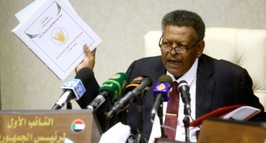 Bakri Hassan Saleh, pictured in 2015, is named prime minister of Sudan.  By ASHRAF SHAZLY AFPFile