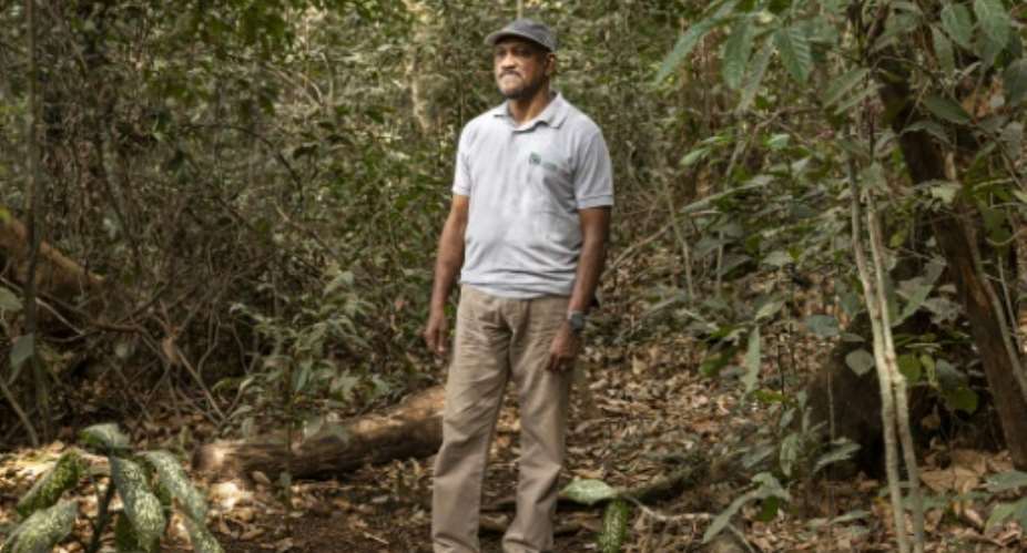 Bala Amarasekarans sanctuary is a model for environmental conservation in west Africa.  By PATRICK MEINHARDT (AFP)