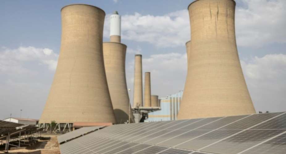 Before it turned off the switches in October 2022, the plant fed 121 megawatts into South Africas grid.  By PAUL BOTES (AFP)