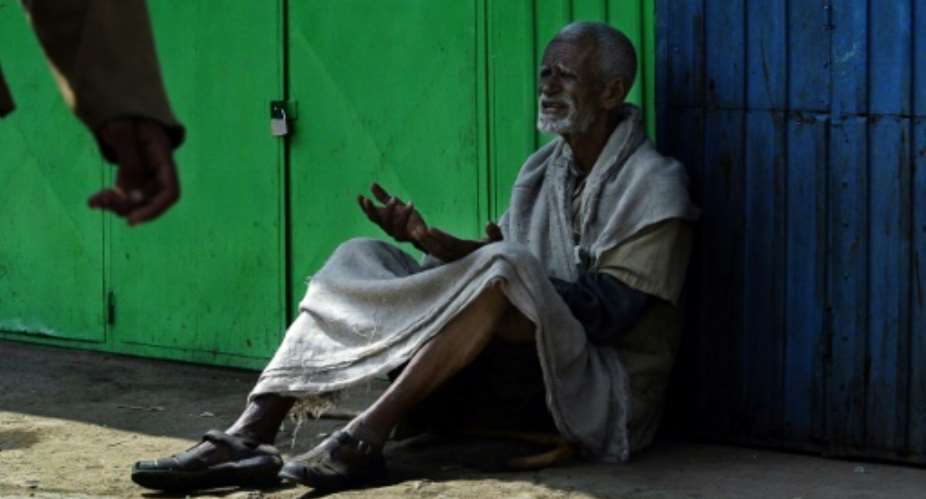 Begging could soon be banned in Addis Ababa, according to laws under discussion.  By MARCO LONGARI AFP