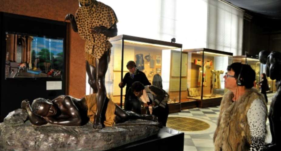 Belgium's Africa Museum, pictured in 2013 before its five-year restoration that curators hope will bury its reputation as a colonialist holdover.  By GEORGES GOBET AFPFile