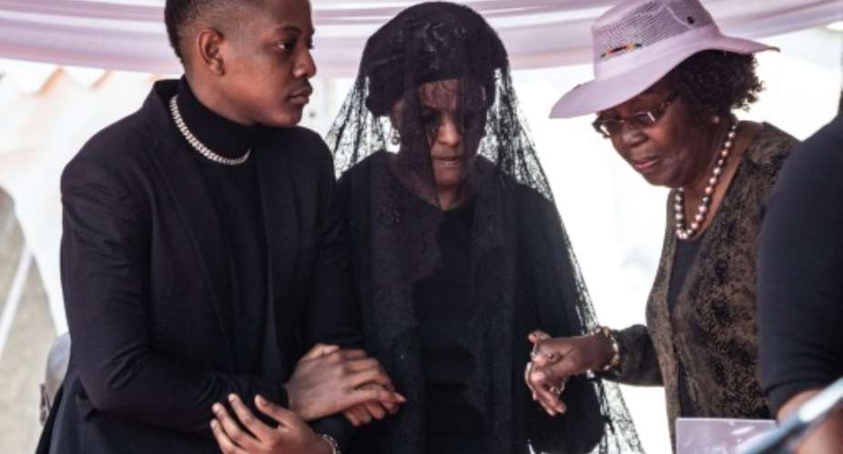 Bellarmine Chatunga Mugabe (left) is the youngest son of Robert Mugabe.  By Zinyange Auntony (AFP/File)