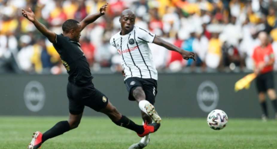 Ben Motshwari R of Orlando Pirates has made a full recovery after testing positive for COVID-19.  By Phill Magakoe AFP