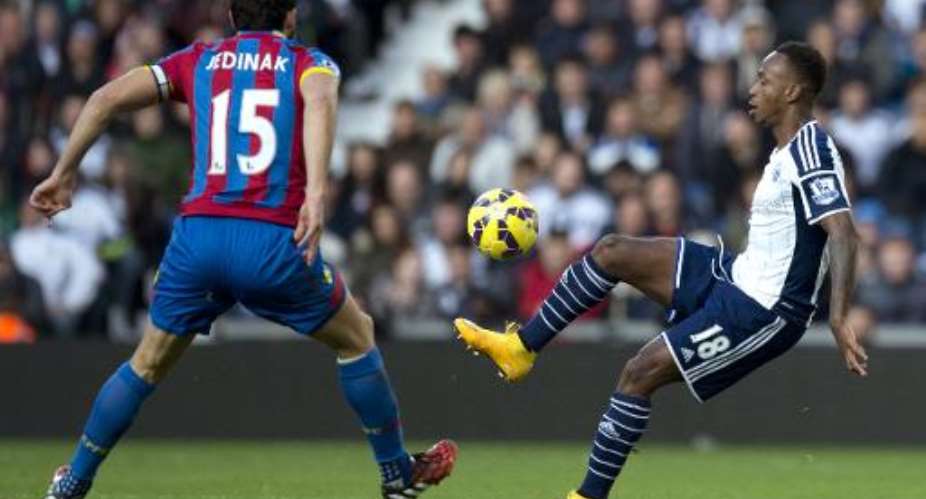 West Bromwich Albion striker Saido Berahino R fled war-torn Burundi to join his family in England when he was 10 years old.  By Oli Scarff, Oli Scarff AFPFile