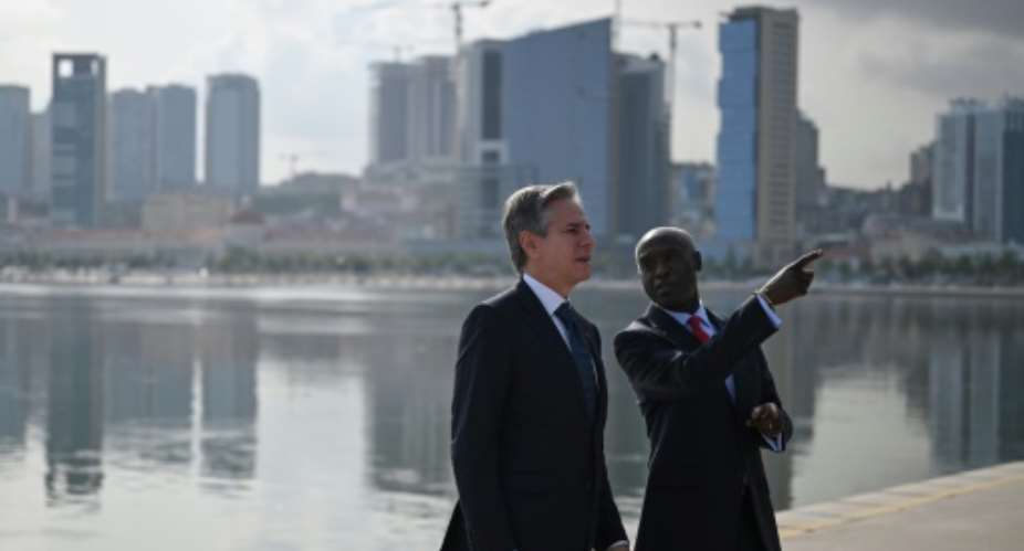 Blinken L is visiting Angola, a linchpin of US diplomatic strategy in Africa.  By ANDREW CABALLERO-REYNOLDS POOLAFP
