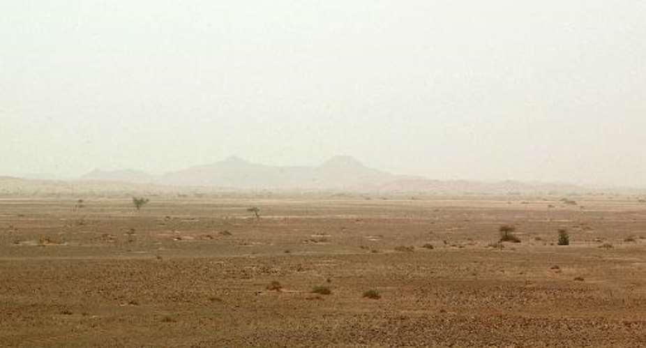 A landscape view dated May 2003 shows the Saharan desert in southern Algeria near the city of Illizi.  By Hocine Zaourar AFPFile