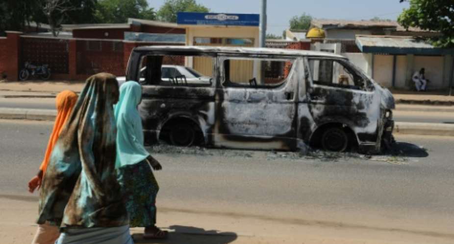 Boko Haram fighters have conducted a number of attacks on remote villages in Nigeria after arriving on horseback and even bicycles because of a shortage of fuel for vehicles or motorbikes.  By Pius Utomi Ekpei AFPFile