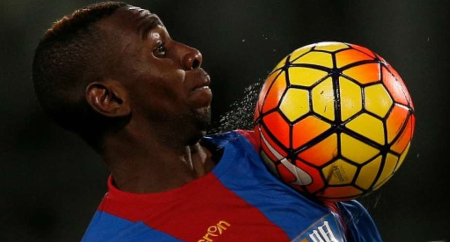 Crystal Palace's midfielder Yannick Bolasie controls the ball on November 28, 2015.  By Adrian Dennis AFPFile