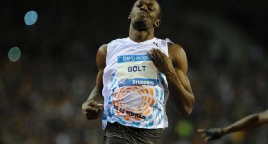 Jamaica's Usain Bolt is the defending 100m and 200m champion from Beijing.  By John Thys AFPFile