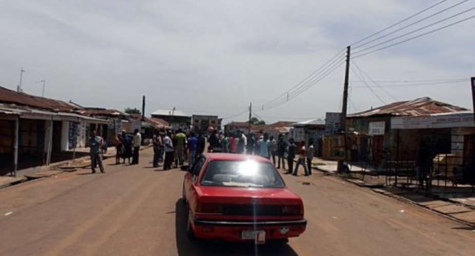 People evacuate Kaduna, Nigeria in June.  By Victor Ulasi (AFP/File)