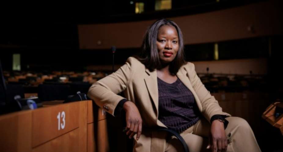 Born in Burkina Faso, Assita Kanko sits as a Belgian lawmaker in the ranks of the hard-right in the European Parliament.  By Simon Wohlfahrt (AFP)