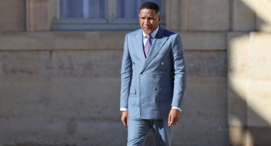 Botswana President Duma Boko visited France last week.  By Ludovic MARIN (AFP/File)