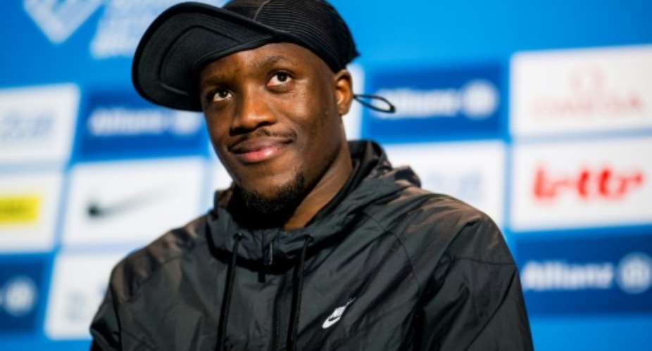 Botswanas Letsile Tebogo attends a press conference on the eve of the finals of the Diamond League  in Brussels.  By JASPER JACOBS (Belga/AFP)