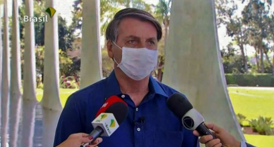 Brazilian President Jair Bolsonaro said he was feeling perfectly well after testing positive for COVID-19.  By - TV BRASILAFP