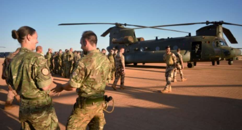 Britain has three Chinooks in Mali to help France's anti-terror operations.  By Daphn BENOIT AFPFile