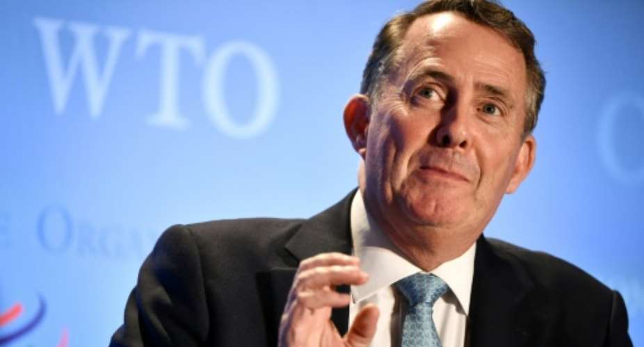 Britain's Liam Fox has promised to appoint owmen to at least hald of the top WTO jobs, if he is chosen.  By Fabrice COFFRINI AFP